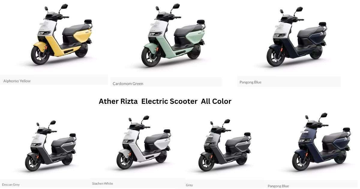 Ather Rizta Electric Scooter All Color